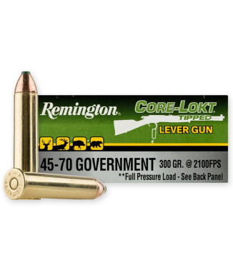 Munición metálica REMINGTON Core-Lokt Tipped - 45-70 Govt - 300 grains