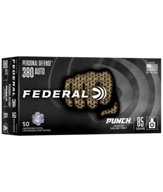 Munición FEDERAL Personal Defense Punch - 9mm. corto - 85...
