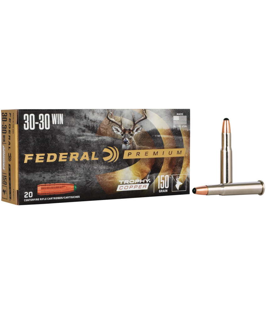 Munición metálica FEDERAL Trophy Copper - 30-30 Win. - 150 grains