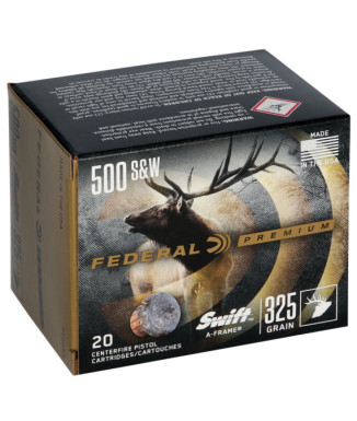 Munición FEDERAL Swift A-Frame - 500 S&W - 325 grains