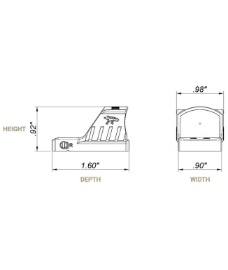 Visor CANiK Mecanik MO1 Micro Reflex Sight 1x22 3 MOA