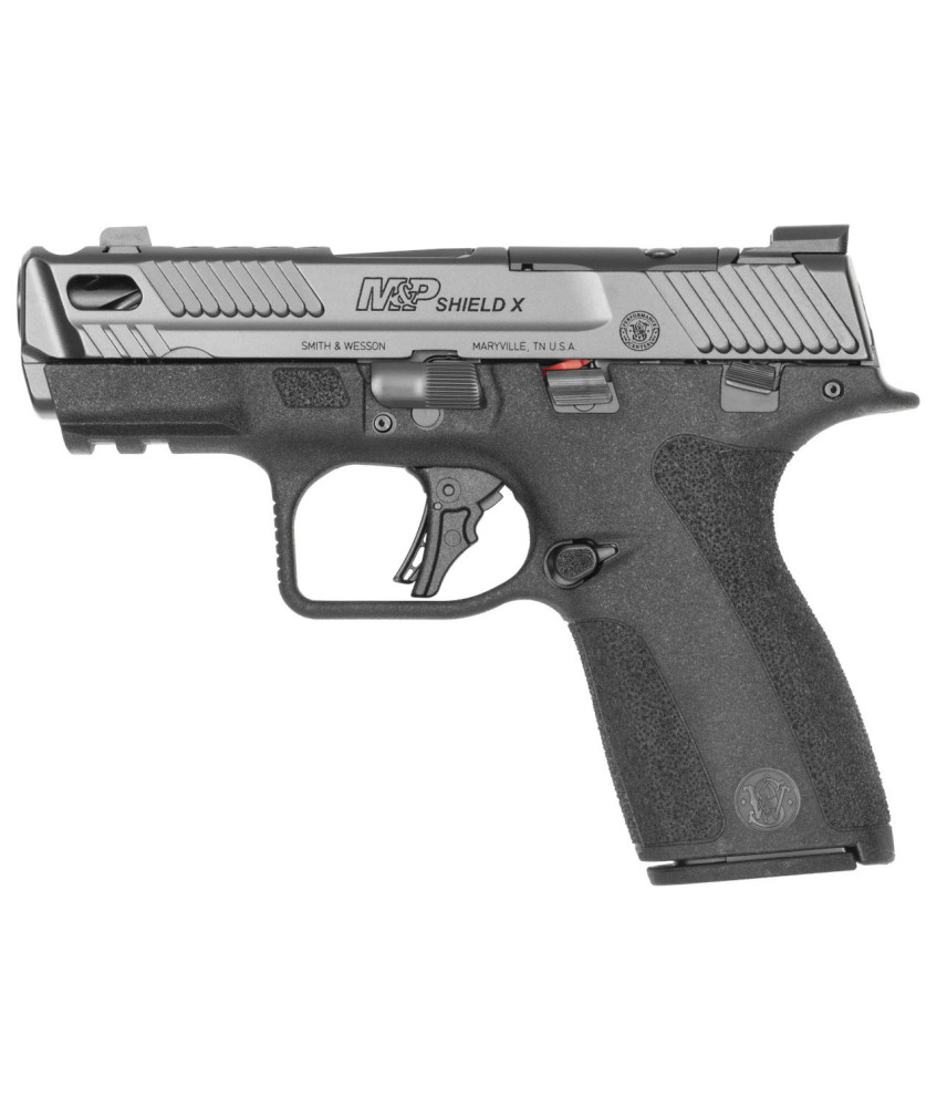 Pistola SMITH & WESSON M&P Shield X PC Carry Comp 3.6" con seguro manual - 9mm.