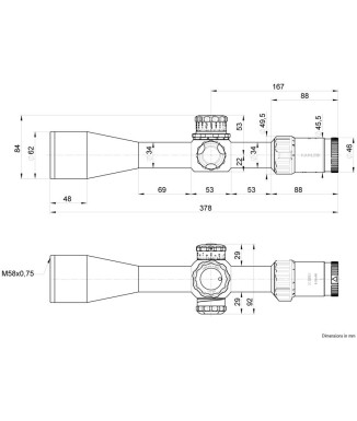 Visor KAHLES K525i DLR - 5-25x56 CCW SKMR w-Left