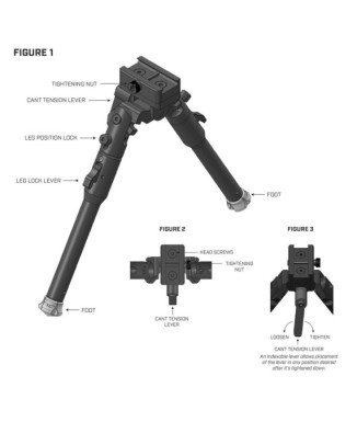 Bípode WARNE Skyline Lite fijo para Picatinny