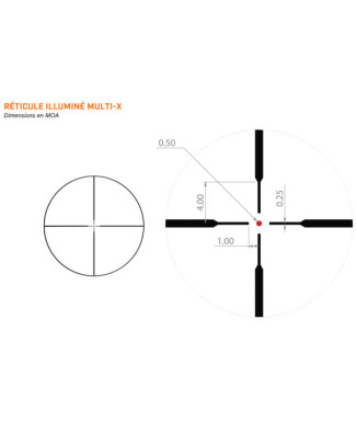 Visor BUSHNELL R5 3-9x50 Side Focus SFP Multi-X ilum.
